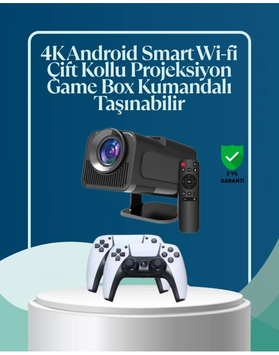 ® 450 ANSI Lümen, 4K Destekli Kompakt Ev Projektörü