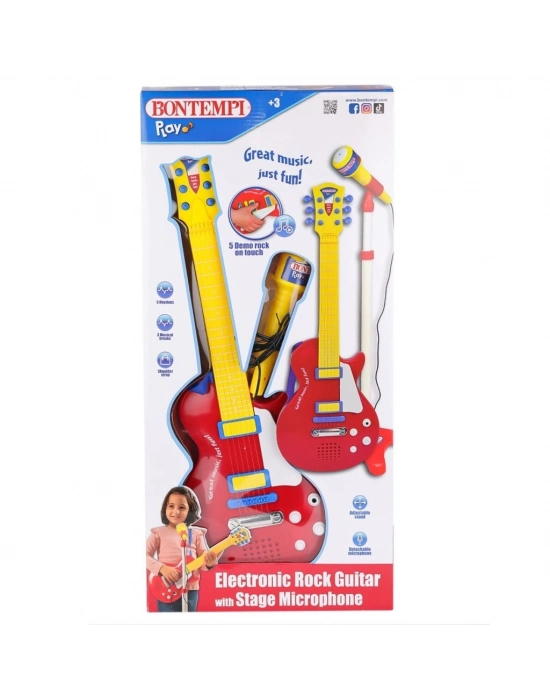 ® 45832 Elektronik Gitar Ayaklı Mikrofon Müzik Seti -