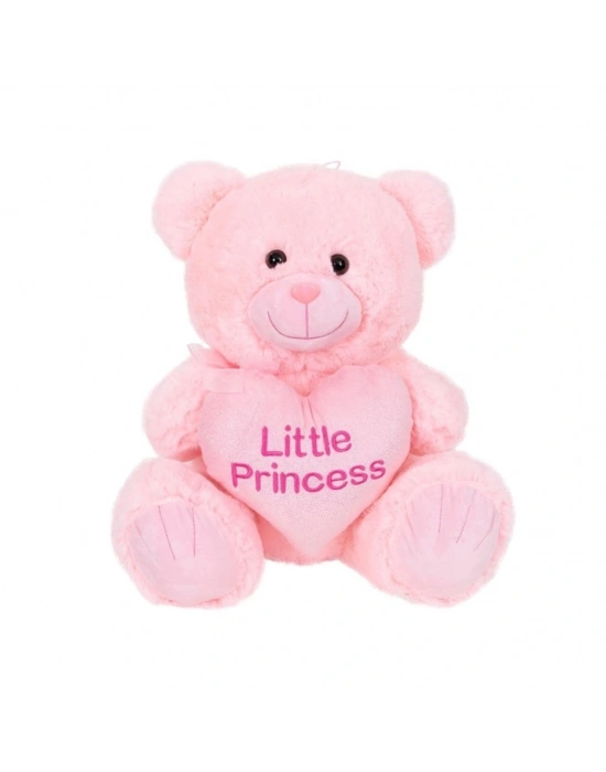 ®  4763 Peluş Ayı Prens ve Prenses Kalpli Ayı 45 cm