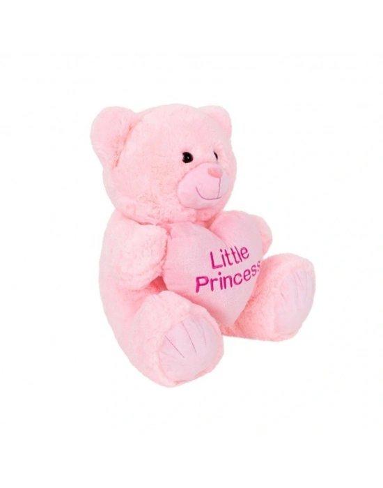 ®  4763 Peluş Ayı Prens ve Prenses Kalpli Ayı 45 cm