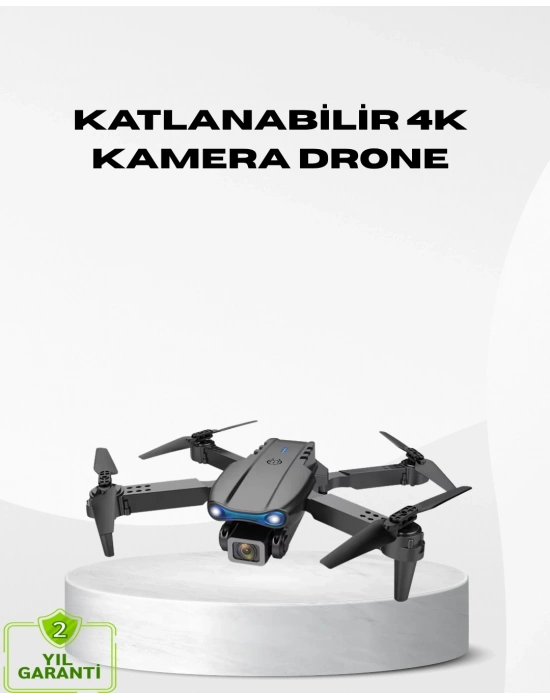 ® 4K Katlanabilir Drone Uzaktan Kontrollü Wi-Fi Görüntü Aktarımlı