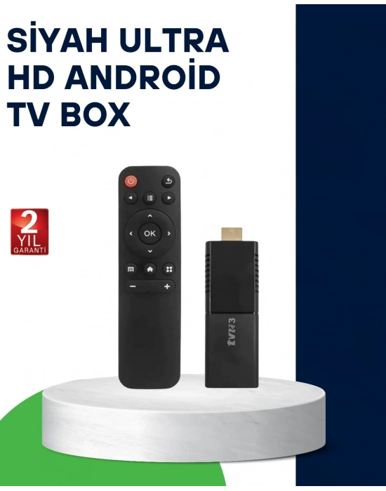 ® 4K Ultra HD Android TV Stick – Tak Çalıştır Akıllı TV Cihazı