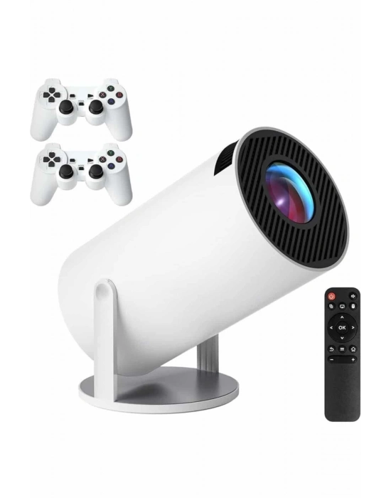 ® 4K Wireless Çift Kollu Kumandalı Oyun Projeksiyonu Retro Video Oyunu