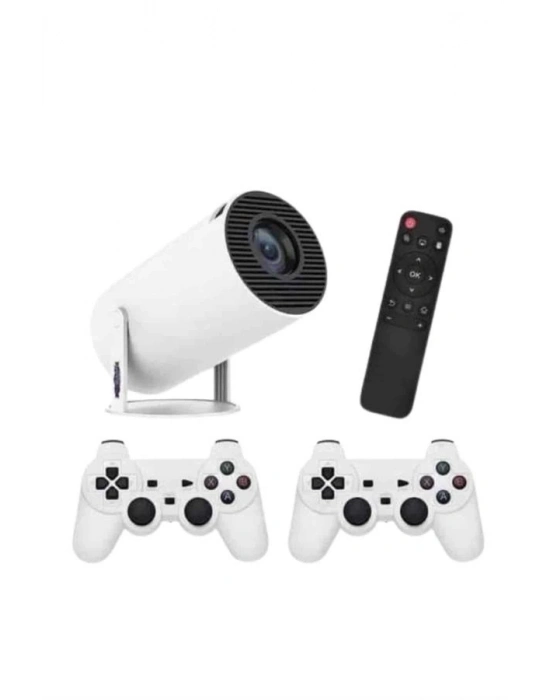 ® 4K Wireless Çift Kollu Kumandalı Oyun Projeksiyonu Retro Video Oyunu