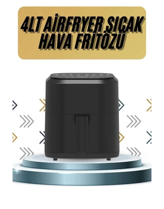 ® 4L Airfryer Hazneli Hava Fritözü Yağsız Fritöz Taşınabilir Fırın İşlevi Gören Pratik