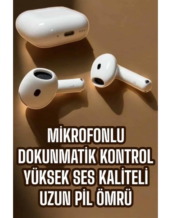 ® 4.Nesil Kaliteli TWS Android ve İOS Uyumlu Mikrofonlu Kulaklık