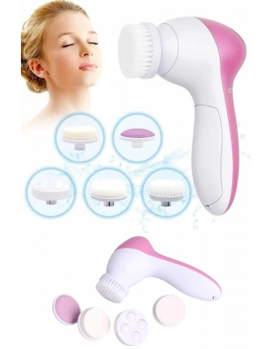 ® 5 Başlıklı Cilt Temizleme Cihazı Ultra Kaliteli Yumuşak Kırşıklık Karşıtı