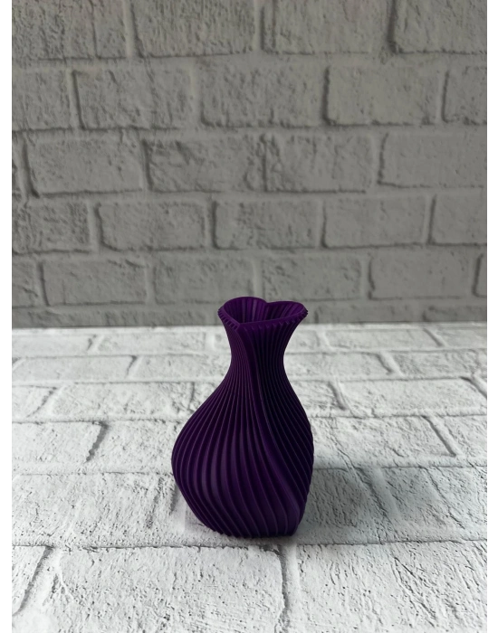 ® 5 cm Mor Kalp Formlu Mini Vazo Modern Mini Dekor Ürünü