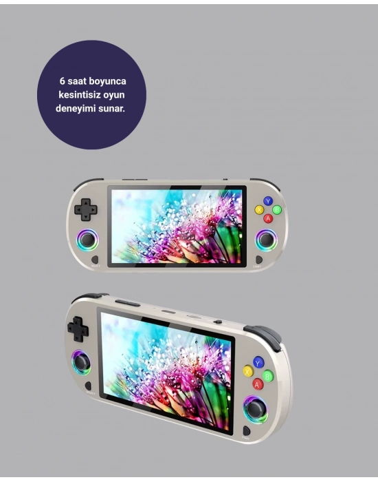 ® 5 İnç IPS Ekranlı Retro Oyun Konsolu – 6 Saat Kesintisiz Oyun Deneyimi