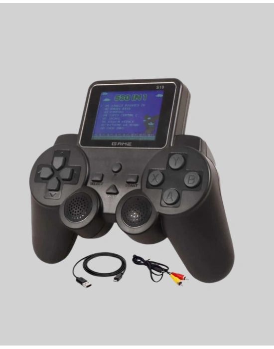 ® 500 Dahili Oyunlu Taşınabilir Retro El Konsolu-2.4 inç Renkli Ekranlı