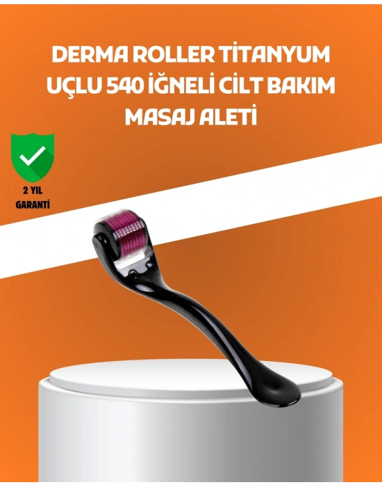 ® 540 İğneli Titanyum Dermaroller Profesyonel Ev Tipi Cilt Yenileme Aparatı