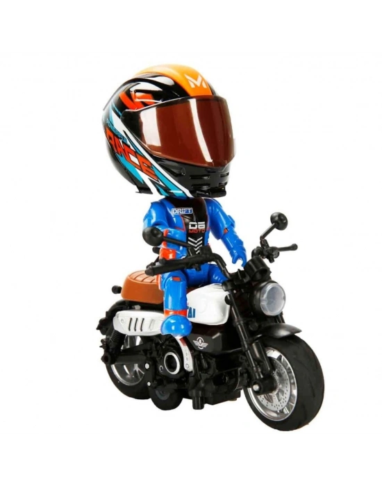 ® 5835 MOTOSİKLET 1 14  KASKLI FİGÜR PB 3R SES IŞIK