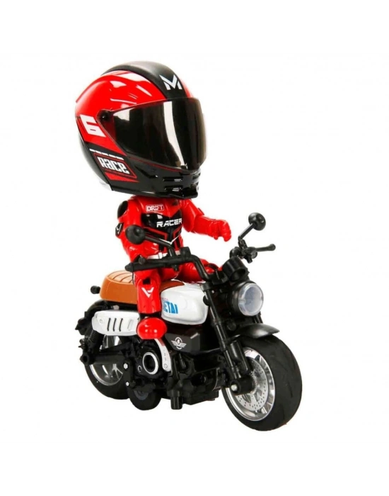 ® 5835 MOTOSİKLET 1 14  KASKLI FİGÜR PB 3R SES IŞIK