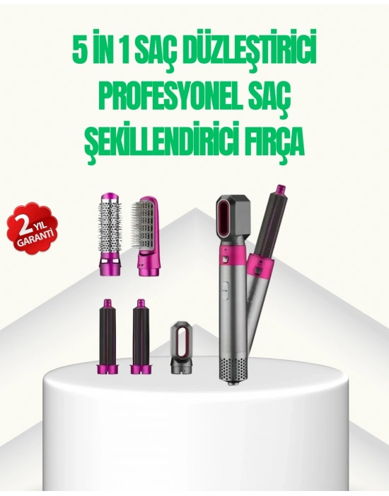 ® 5’i 1 Arada Profesyonel Saç Şekillendirici Tek Cihazla Sınırsız Stil