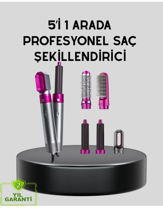 ® 5’i 1 Arada Saç Şekillendirme Makinesi Hızlı Kuruma ve Kuaför Kalitesinde Sonuç