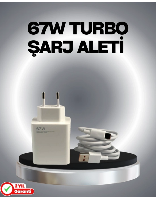 ® 67 Watt Güvenli Hızlı Şarj Adaptörü Samsung M31 M33 M51 Uyumlu
