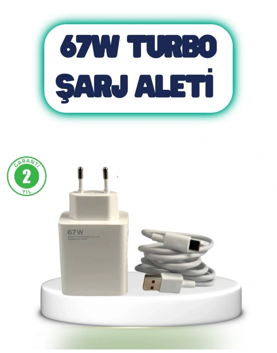 ® 67 Watt Hızlı Şarj Aleti Poco F2 F3 F4 Uyumlu