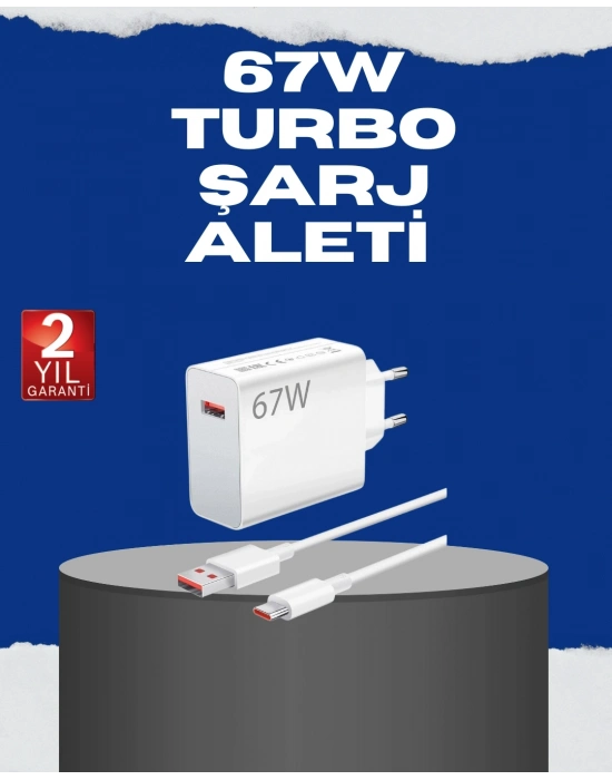 ® 67 Watt Turbo Charge Başlık Vivo Y20 Y35 Y55 Uyumlu