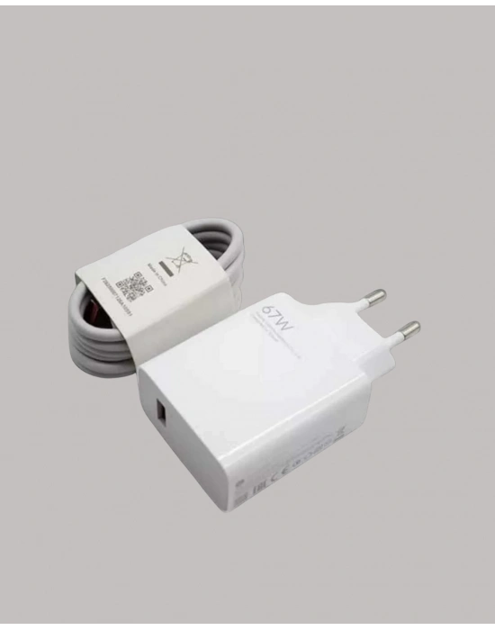 ® 67W Güçlü Şarj Adaptörü ve Turbo Kablo Uzun Ömürlü Dayanıklı Tasarım