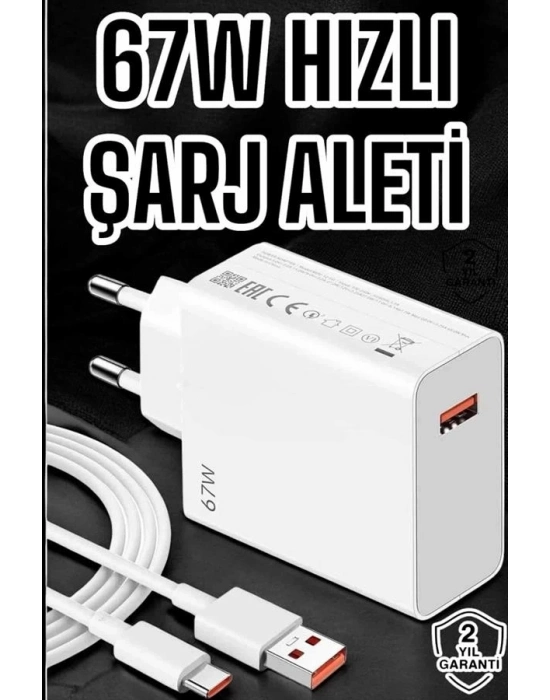 ® 67W Şarj Aleti Turbo Hızlı Type-C Şarj