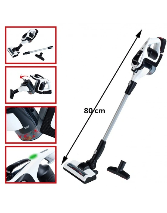 ® 6812 Bosch Oyuncak Beyaz Elektrik Süpürgesi Sesli + Işıklı