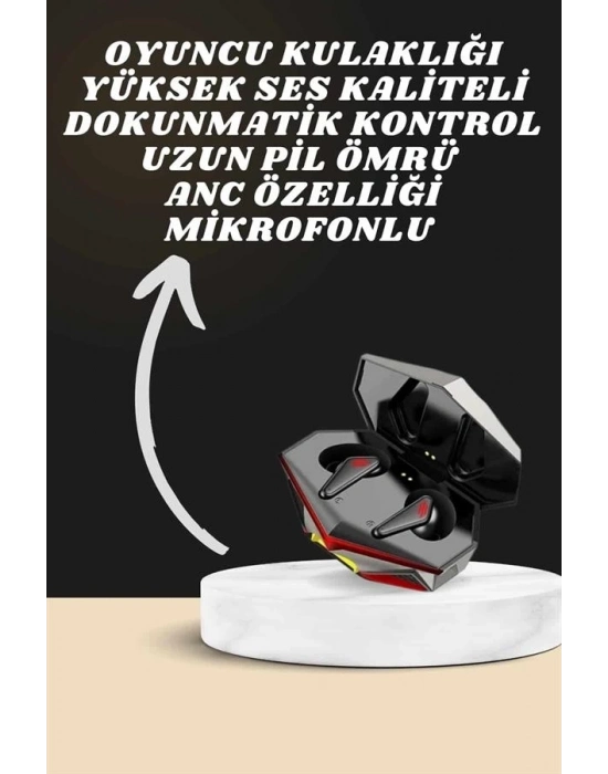 ® 7 Kordonlu Akıllı Saat Ve Oyuncu Kulaklığı Bluetooth Bağlantılı Android ve İOS Uyumlu