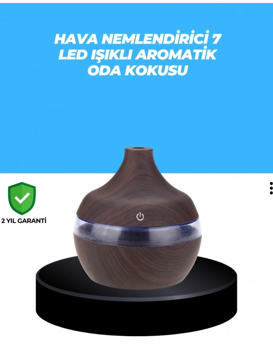 ® 7 Renk Dinlendirici LED Işıklı Aroma Buhar Makinesi