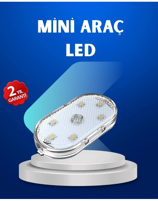 ® 7 Renk Modlu Dokunmatik Sensörlü Mini LED Araç İçi Lamba