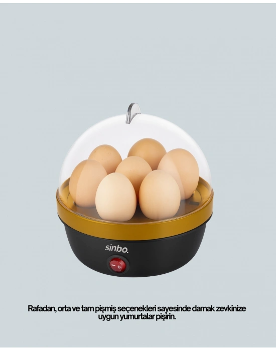 ® 7 Yumurtalık Buharlı Yumurta Pişirme Cihazı Otomatik Kapanma Özellikli