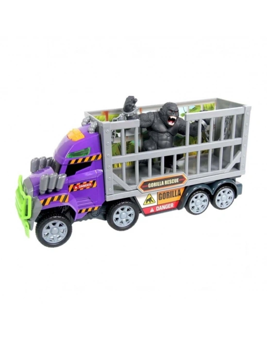 74641  Sesli ve Işıklı Motorize Araba Goril Kurtarıcısı -