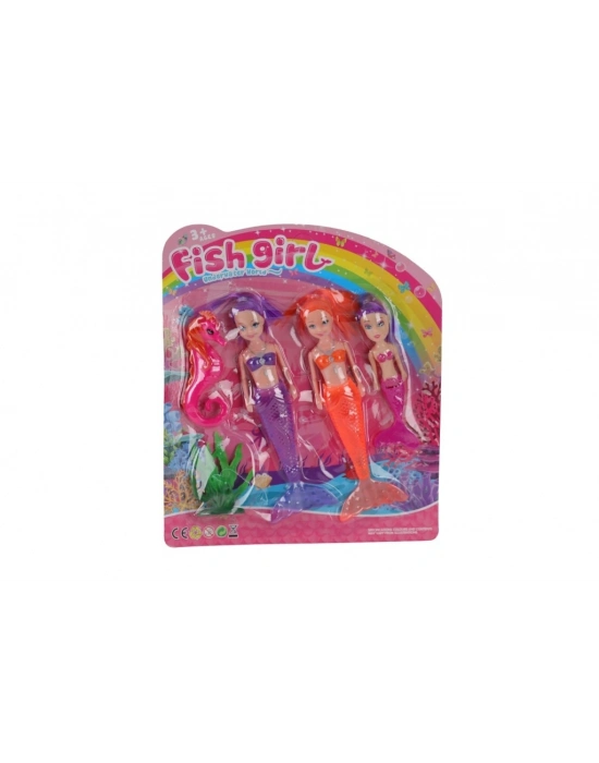 ® 7799-4 DENİZ KIZI IŞIKLI KARTELA 3LÜ 144