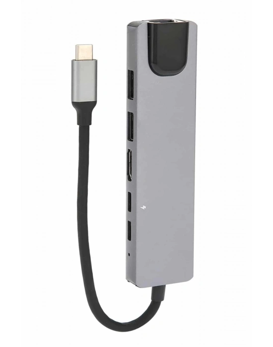 ® 8 Port Çoklayıcı Macbook Ile Uyumlu Çoğaltıcı Type-C dönüştürücü TF SD kart