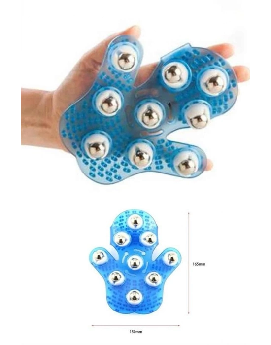 ® 9 Bilyeli Masaj Eldiveni Giyilebilir Plastik Vücut Sıkılaştırıcı