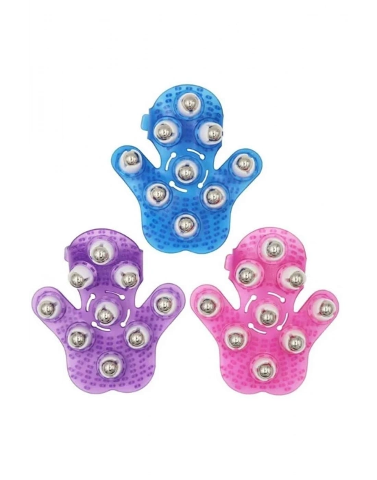 ® 9 Bilyeli Masaj Eldiveni Giyilebilir Plastik Vücut Sıkılaştırıcı