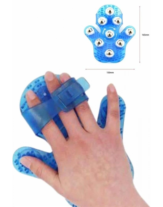 ® 9 Bilyeli Masaj Eldiveni Tüm Vücut Masajına Uygun Kafa Masaj Aleti