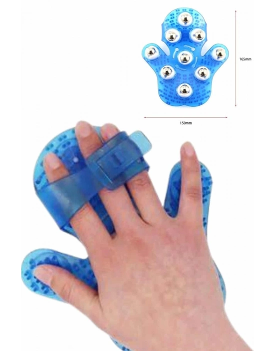 ® 9 Bilyeli Masaj Eldiveni Tüm Vücut Masajına Uygun Kafa Masaj Aleti