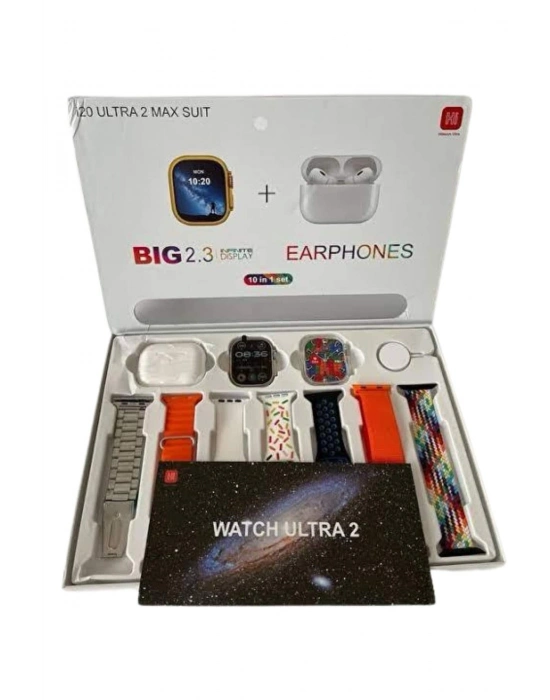 ® 9 Ultra Akıllı Saat 49mm 2inç Ekran 7 Kordonlu ve Bluetooth Kulaklık