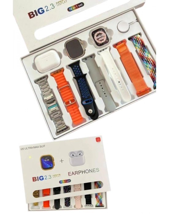 ® 9 Ultra Akıllı Saat 49mm 2inç Ekran 7 Kordonlu ve Bluetooth Kulaklık