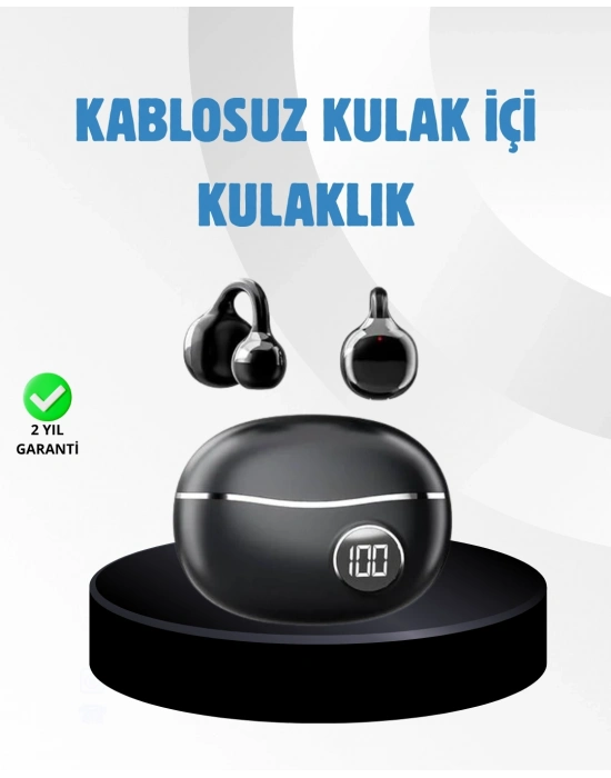 ® Açık Kulak Kablosuz Bluetooth Kulaklık – Konforlu Tasarım ve Uzun Süreli Kullanım