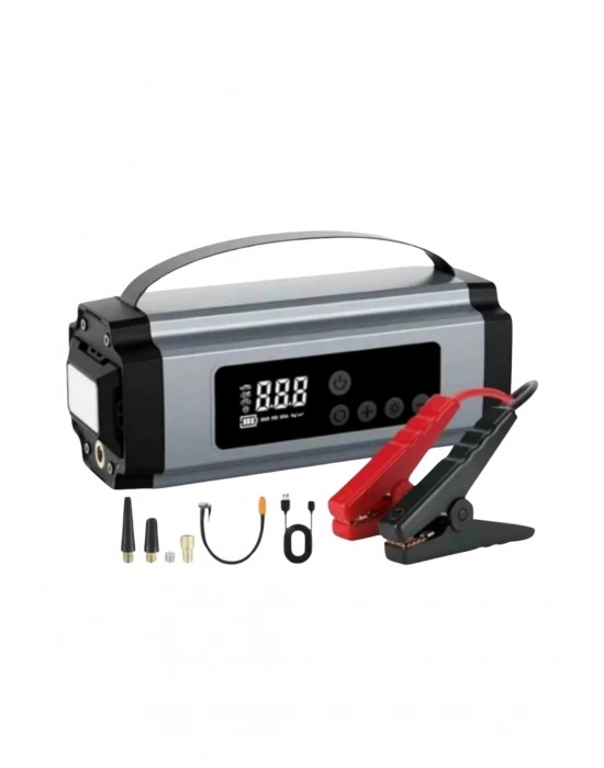 ® Acil Durumlar İçin Çok Fonksiyonlu Araç Akü Takviyesi Hava Kompresörü ve Güç Kaynağı