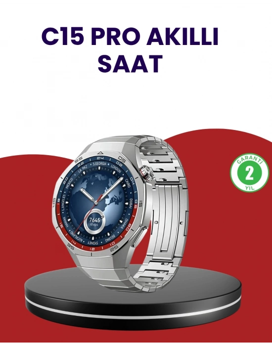 ® Adım Sayar ve Uyku Takip Özellikli Akıllı Saat