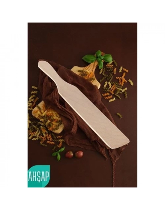 Ahşap Bisleç Çevirgeç Doğal Gürgen Ağacı 720582