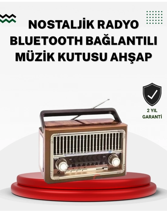 ® Ahşap Görünümlü Masaüstü Bluetooth Cihaz