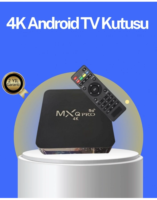 ® Akıllı Android TV Box – 4K Çözünürlük, 2GB RAM, 16GB Depolama, Hızlı Wi-Fi