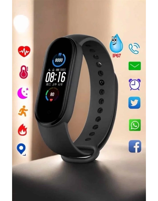 ® Akıllı Bileklik Fitness ve Sağlık İçin Akıllı Bileklik Adım Sayar, Kalp Atışı, Uyku İzleme