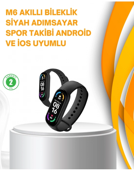 ® Akıllı Bileklik – Kalp Atışı, Uyku, Adımsayar ve Bildirim Takibi