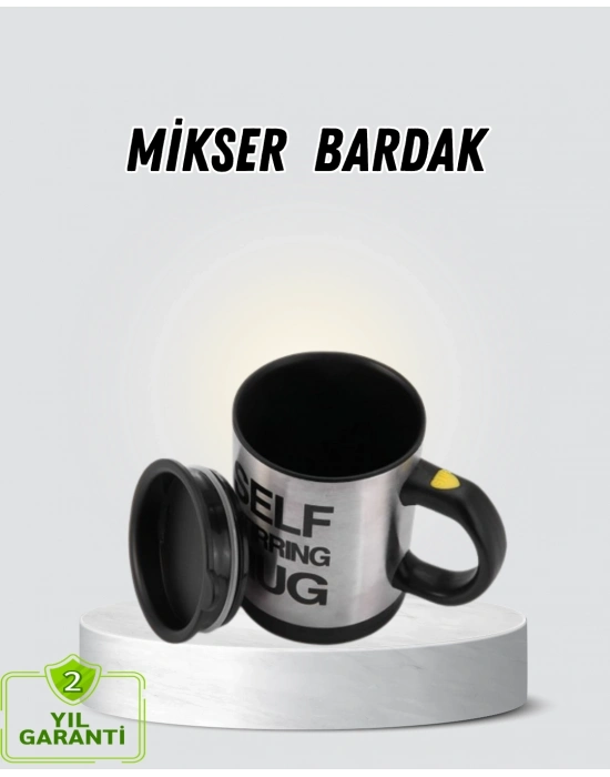® Akıllı Kendi Kendini Karıştıran Termal Kupa – Paslanmaz Çelik