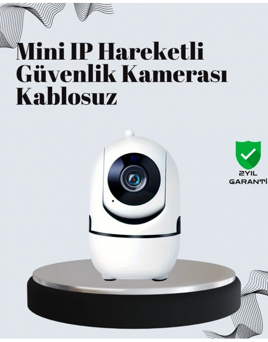 ® Akıllı Kontrol ve Hareket Takipli 1080P Kablosuz Güvenlik Kamerası – Gece Görüşlü ve İki Yönlü Sesli