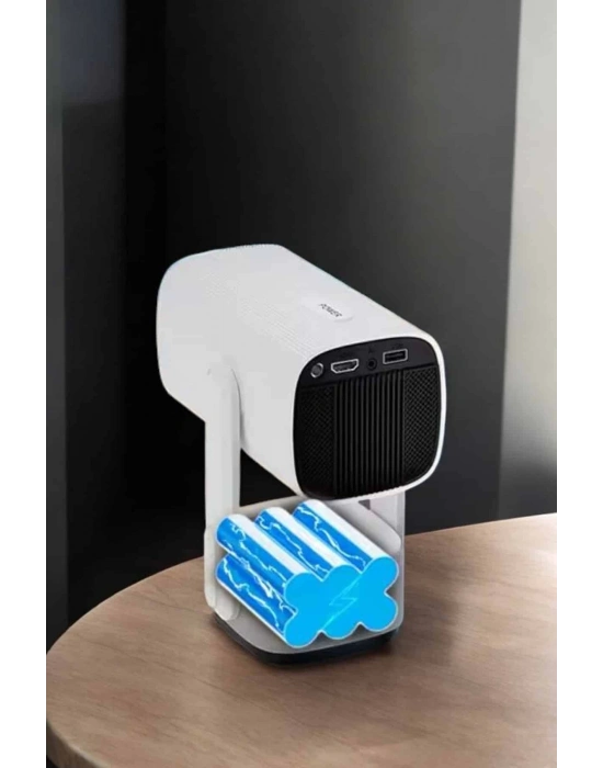 ® Akıllı Projeksiyon Powerbankli Taşınabilir Sinema Projektörü 4k HD Kaliteli