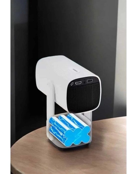 ® Akıllı Projeksiyon Powerbankli Taşınabilir Sinema Projektörü 4k HD Kaliteli